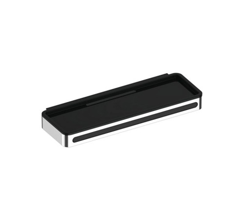 Полочка для душа Keuco Plan подвесная со стеклоочистителем хром/dark grey 14959010037