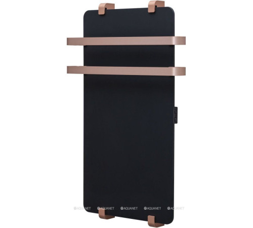 Полотенцесушитель Allen Brau INFINITY 1200х440 мм черный матовый с рейлингом 2.0 и креплением медь браш 00325631