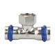 Тройник раструбный Varmega Inox Press с внутренней резьбой 15х1/2х15 мм VM720150415