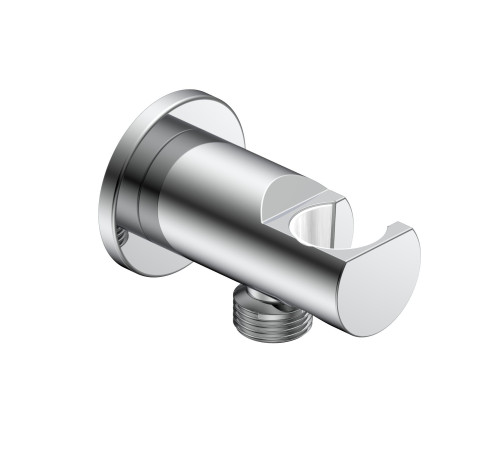 Шланговое подсоединение с держателем AQUAMERIT Siena хром AQM8714CR