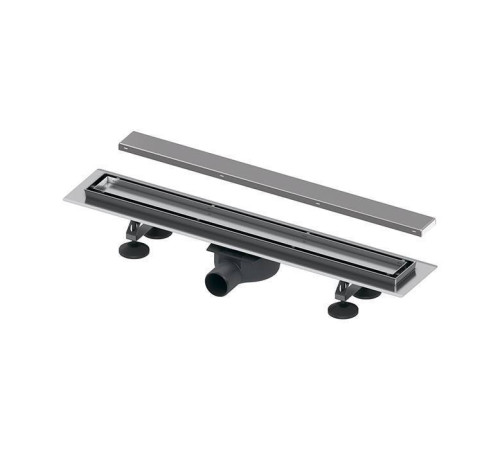 Комплект для монтажа дренажного канала 2 в 1 TECE TECElinus основа tile и панель steel 60 см хром 15103069