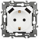 Розетка с заземлением и со шторкой и 2хUSB, без рамки Эра Эра 12 12-4109-01М