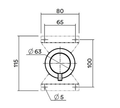 Встраиваемая часть переключателя на 2 потребителя QuadroDesign Source/Ottavo IN044AS