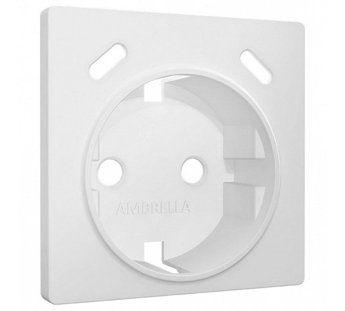 Накладка для розетки с заземлением и со шторками и 2хUSB type С Ambrella Volt ALFA AP1305