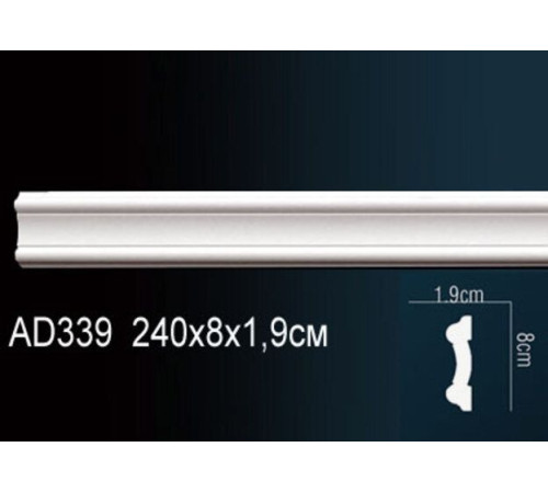 Молдинг Perfect AD339 полиуретановый 2000х65х20 мм AD339