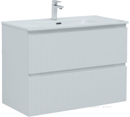 Тумба под раковину Aquanet Джейн 90 (Flat) белый матовый 00335425
