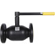 Кран шаровой стальной BROEN Ballomax фланцевый DN 80 PN 16 полный проход с рукояткой 585467