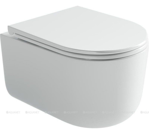 Унитаз подвесной Ceramica Nova Ulma Rimless Tornado с тонким сиденьем CN4006T