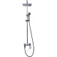 Душевая стойка со смесителем Bravat Opal с поворотным изливом F6125183CP-A-RUS