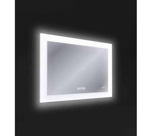 Зеркало Cersanit Design Pro LED 060 80x60 см с подсветкой, часами и антизапотеванием KN-LU-LED060*80-p-Os