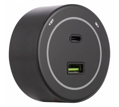 Розетка USB и type C на треке Arte Milano Am-track-sockets-39 399732TS/USB-Type-C Black