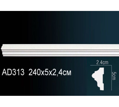 Молдинг Perfection AD313 полиуретановый 21х11х2000 мм AD313