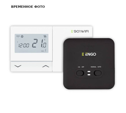 Термостат комнатный ENGO E901WIFI беспроводной программируемый Wi-Fi белый E901-WIFI