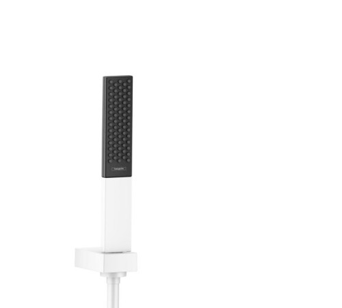 Душевой набор Hansgrohe Rainfinity 100 1jet с держателем Porter и шлангом 160 см белый матовый 26856700