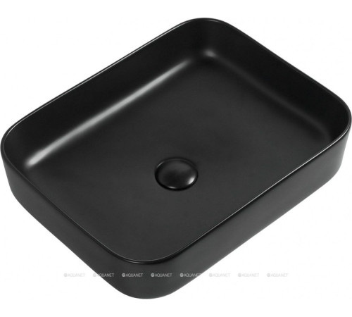 Раковина накладная Aquanet SOUL-1-MB 500x400x135 мм черный матовый SOUL-1-MB