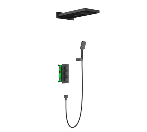 Душевая система встроенная с термостатом Timo Petruma SX-5039/03SM черный SX-5039/03SM