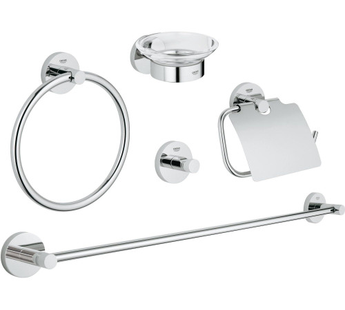 Набор аксессуаров для ванной Grohe Essentials 5 в 1 хром 40344001