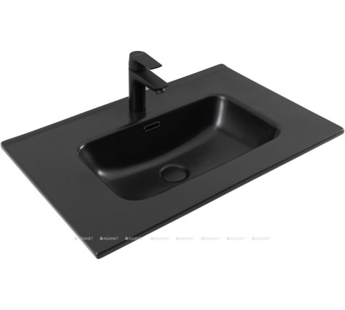 Раковина-столешница Aquanet Flat 70 черный матовый 00329254