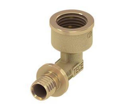 Уголок соединительный с муфтой TECE TECEspring AX 20 x 3/4 латунь 768002S