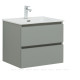 Тумба с раковиной Aquanet Вега 2.0 60 Flat 2 ящика мисти грин 00344771