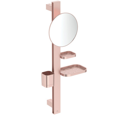 Комплект аксессуаров Ideal Standard ALU+ Beauty Bar S H=700 мм зеркало 3х Ø 200 мм BD589RO