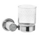 Стакан для зубных щеток подвесной Boheme Royal Cristal хром 10924-CR-B