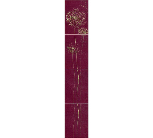 Бордюр Atem Silk Oduvan розовый PN 27.5х7 см х9999019122