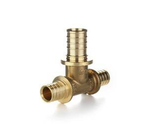 Тройник редукционный аксиальный ELSEN Monolit 25x16x16 мм латунь EFA31.251616B