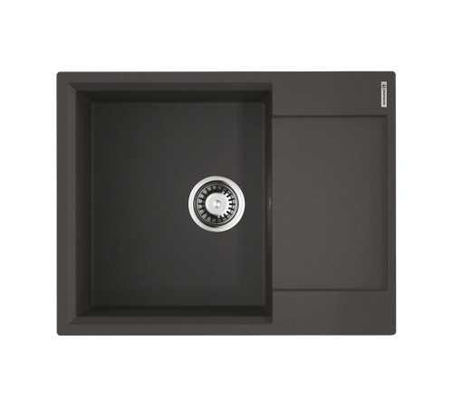 Кухонная мойка Omoikiri Daisen 65T BL Tetogranit 65х51 см крыло справа черный 4993519