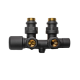 Узел нижнего подключения угловой FAR M24x19 - 1/2 HP черный матовый FL 0264 C12NO