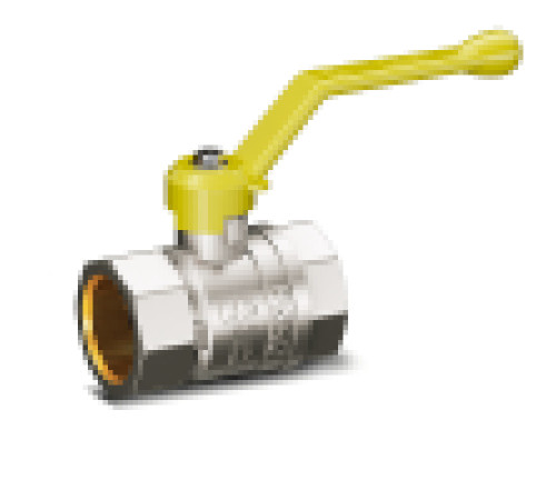 Кран шаровой латунный LD Pride 47.25.B-B.Р.GAS 1 для газа В-В рычаг LD 47.351.25
