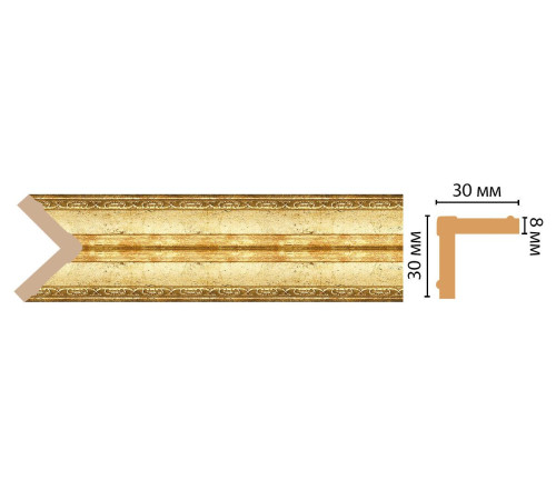 Угол DECOMASTER 116-126 ДМ 30x30x2400 мм 116-126 ДМ