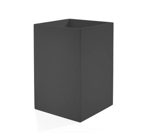 Ведро без крышки 3SC Mood Black 20х30х20 см чёрный матовый MN65A