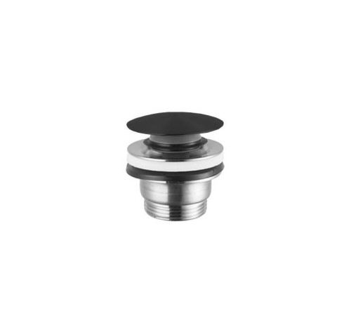 Донный клапан нажимной Newform X-STEEL 316 Stop&amp;Go для раковин 15-67 мм PVD Brushed gun metal 24686.59.064