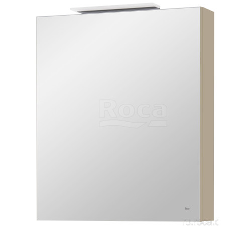 Шкаф-зеркало левый Roca Oleta 600х700х137 мм с LED-подсветкой Капучино матовый A857645515