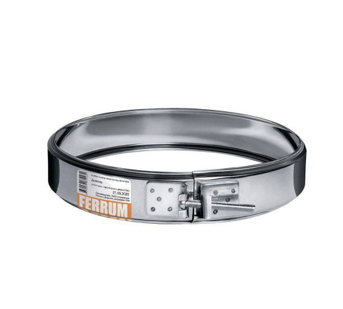 Хомут обжимной Ferrum Ф120 мм сталь AISI 430 0.5 мм f4904