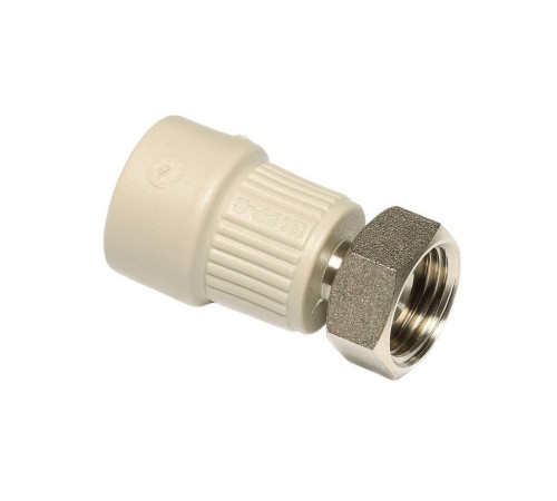 Муфта Ekoplastik PPR с металлической вставкой и накидной гайкой 25x1 SZM02532RCT