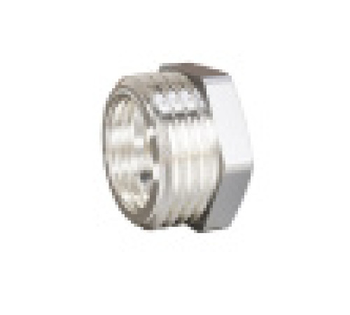 Футорка LD Pride 1x1/2 НР-ВР никелированная латунь LD.67.507.25х15