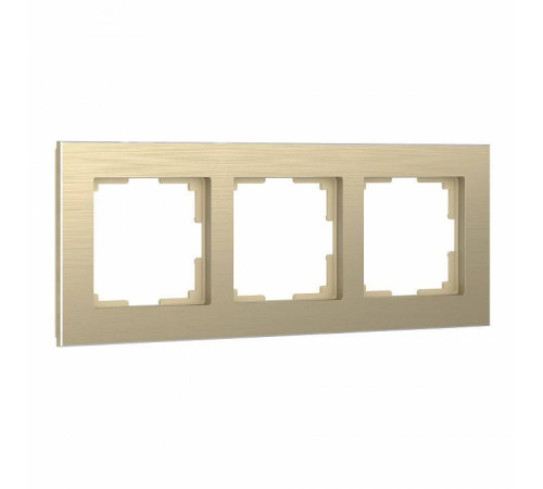 Рамка на 3 поста Werkel Aluminium W0031711 (шампань)