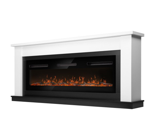 Каминокомплект Electrolux Infinity EFP/P-1600ULS N с порталом Firelight Canto Long белый / черный НС-1722875