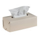 Салфетница ADJ Kleenex 23х12х7.5 см панна котта/белый 0016.16/10