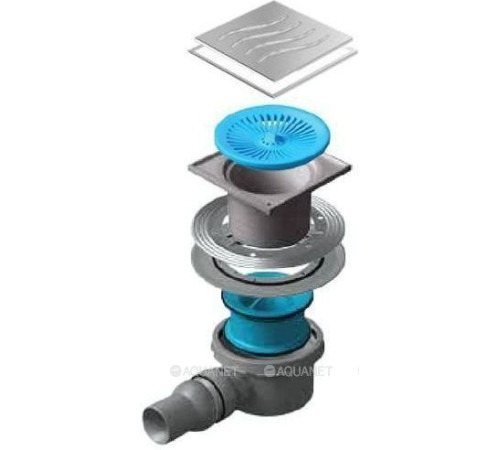 Трап точечный Pestan Standard Tide 1 Mask хром 150х150 мм 13000070