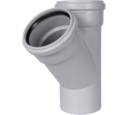 Тройник канализационный бесшумный STOUT 110x110 мм 45° SKB-0015-111145