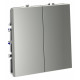Выключатель двухклавишный без рамки Voltum S70 VLS020605