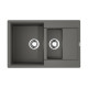 Кухонная мойка Omoikiri Daisen 78-2T-PL Tetogranit 78x51 см платина 4993533