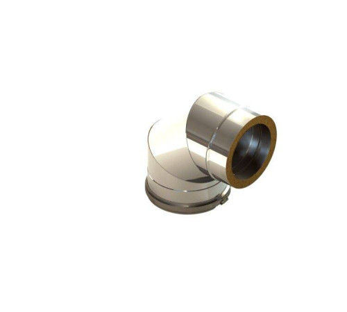 Колено 90° Jeremias Eco DW 130 мм нержавеющая сталь EDW60130