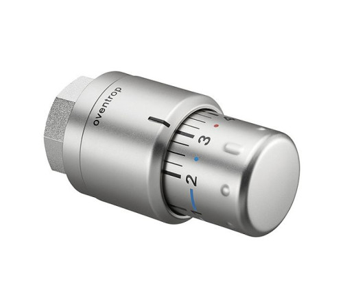 Головка термостатическая Oventrop Uni SH жидкостная M30x1.5 7-28 °C матовая сталь 1012085