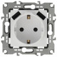 Розетка с заземлением и со шторкой и 2хUSB, без рамки Эра Эра 12 12-4109-01