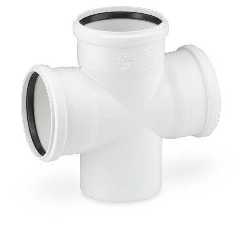 Крестовина одноплоскостная REHAU RAUPIANO Plus 87° 90 мм Max Flow 11237141001