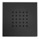 Форсунка настенная Bossini Cubic Flat 10х10 см черный матовый I00176.073